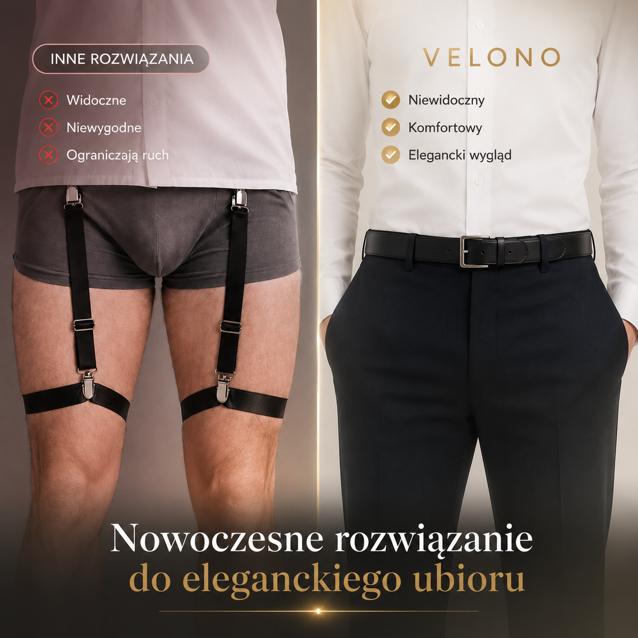 VELONO™ – Pasek utrzymujący koszulę