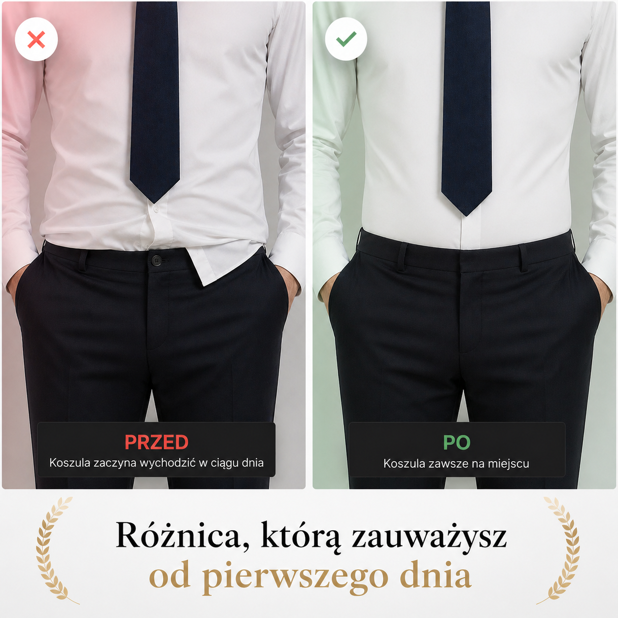 VELONO™ – Pasek utrzymujący koszulę